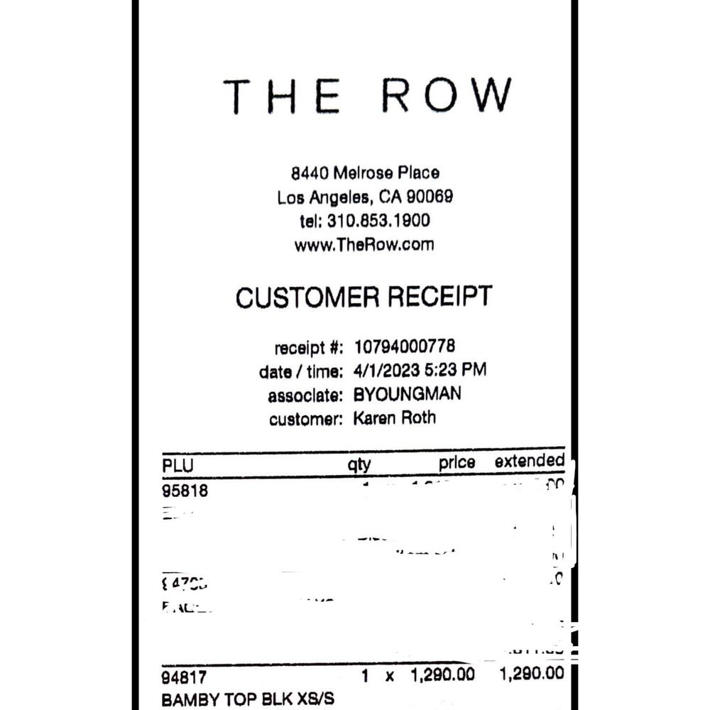 The Row Bamby Decontructed Top Black size XS/S Apron style Wool Flowy Open back - Picture 12 of 12